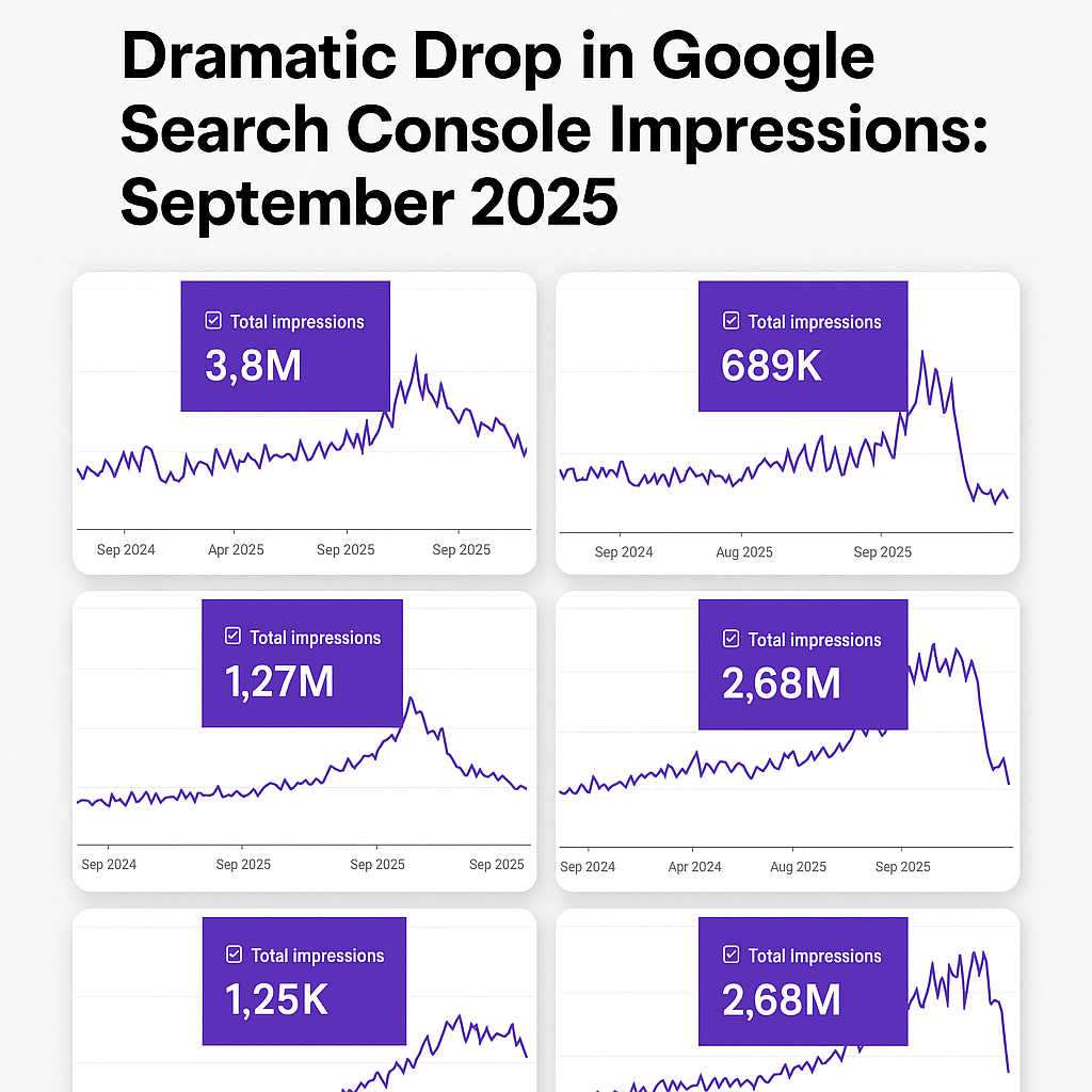 Google Search Console Impressions Drop