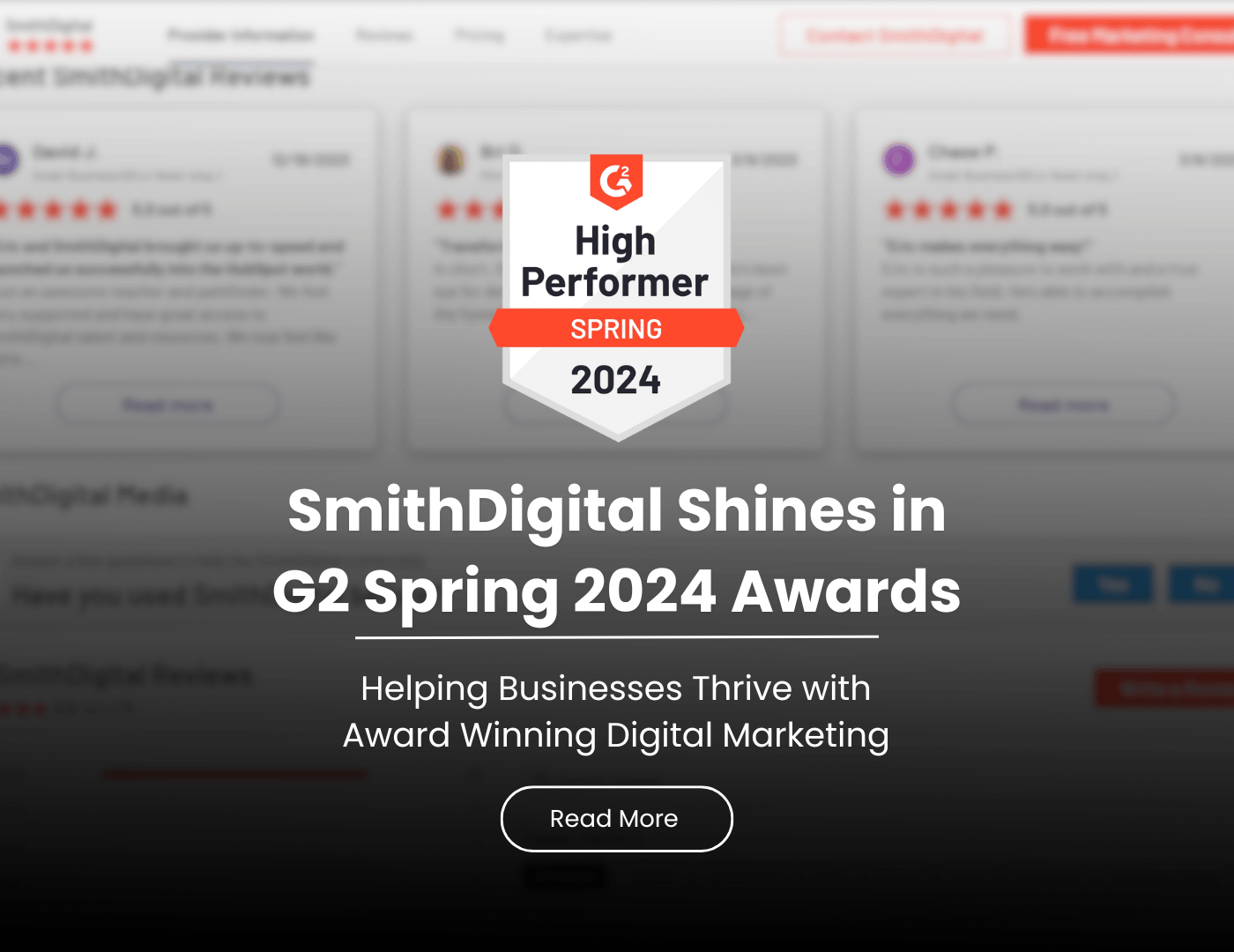 Smithdigital g2 spring award 2024