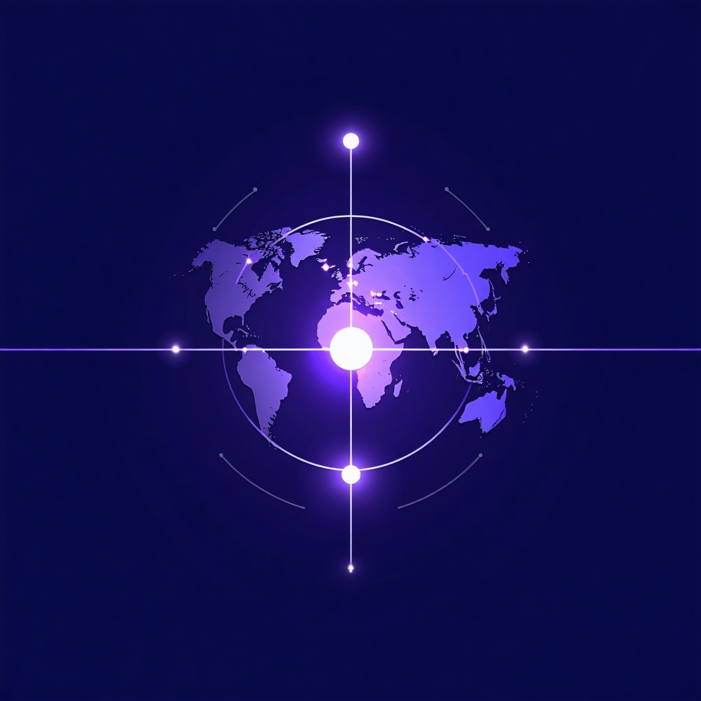 Clean modern B2B tech marketing graphic with a dark gradient background navy to deep purple Centered bold title ZoomInfo Intent with subheading Identify and engage buyers who are actively researching your solution Include one large glowing radar or s