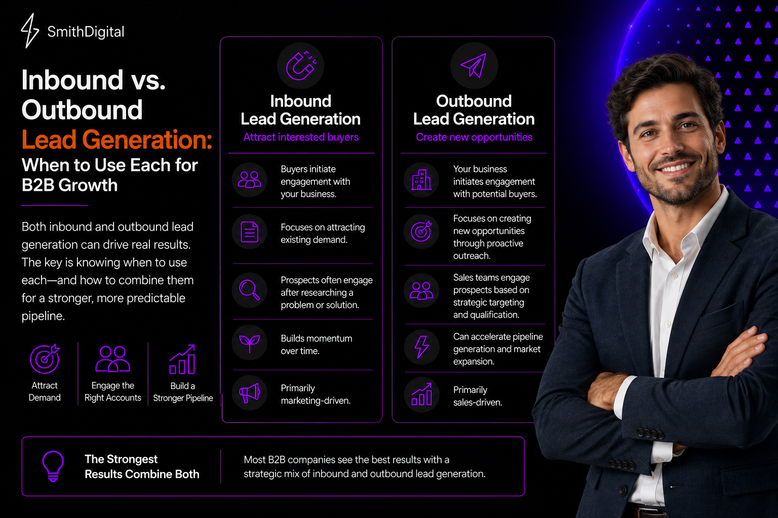 Inbound vs Outbound Lead Generation: When to Use Each for B2B Growth